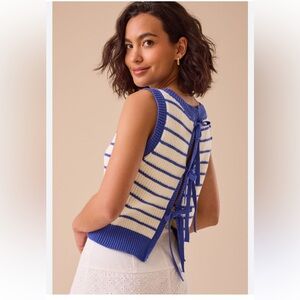 NWT Altar’d State Tie Back Sweater Vest - Size Small